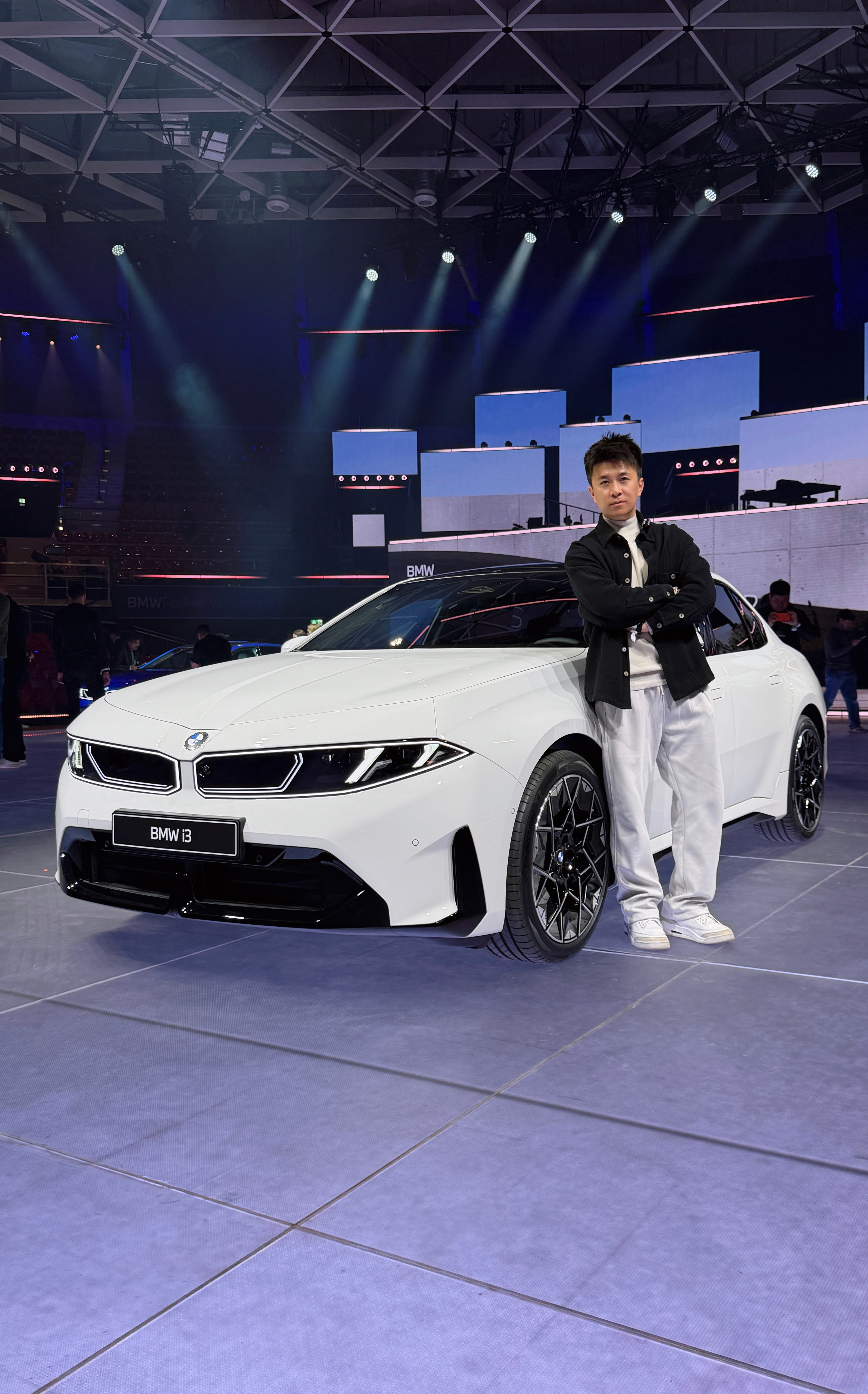 必须和新宝马i3 来一张合照新车 德国·慕尼黑