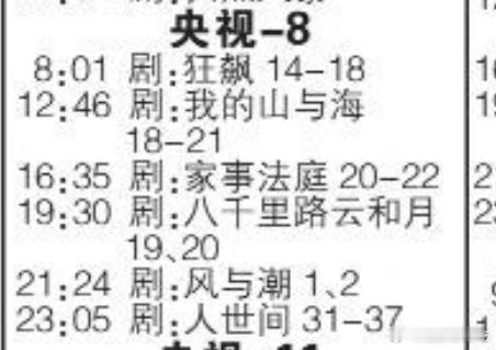 任嘉伦《风与潮》下周五晚央八次黄重播！！央一黄金播了央八次黄又开始了，精品好剧就