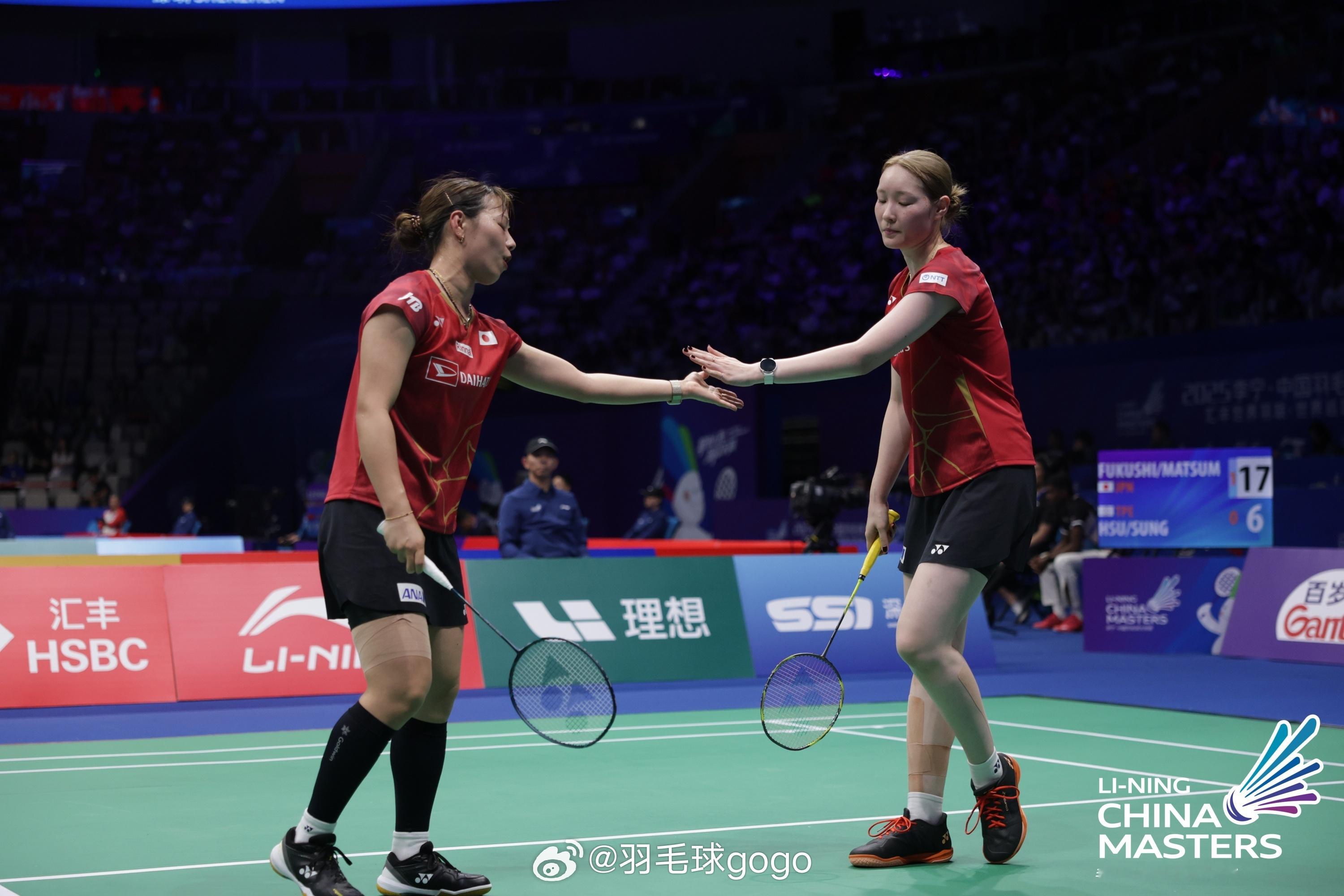 福岛由纪/松本麻佑迎来携手后的首次年终总决赛，本赛季她们斩获两站高级别赛事冠军。