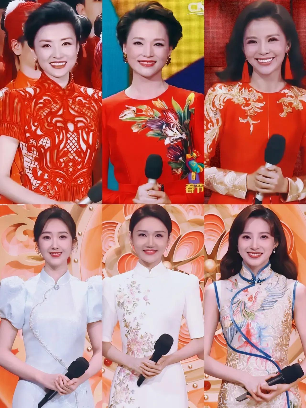 六位名嘴同框，颜值气质大PK啦！

若论颜值，我的排序是：
1.马凡舒  2.周