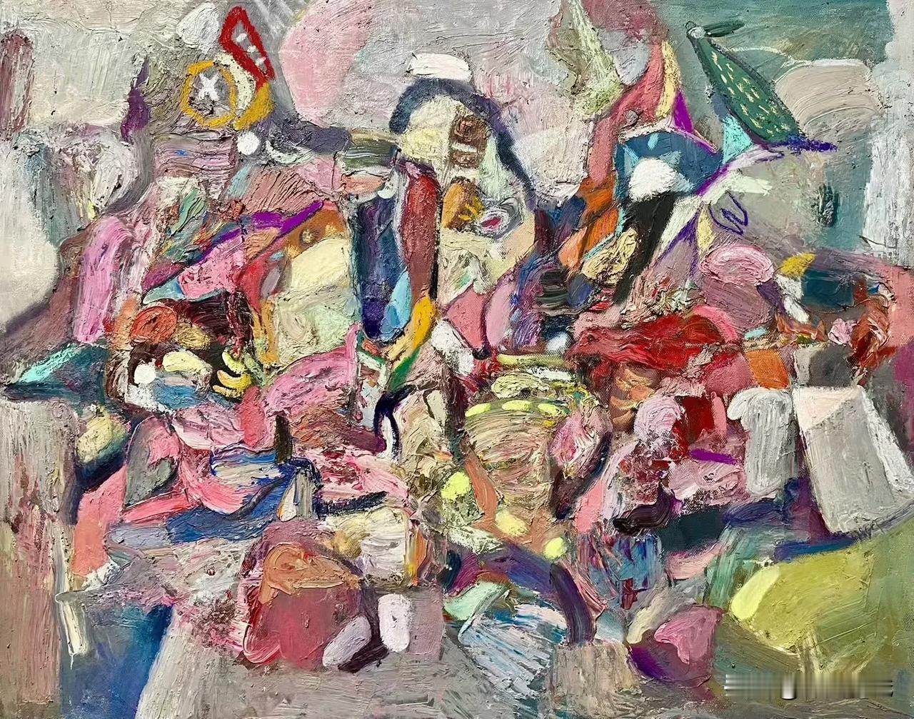 王进老师绘画作品欣赏
色语系列 油画 100x80cm