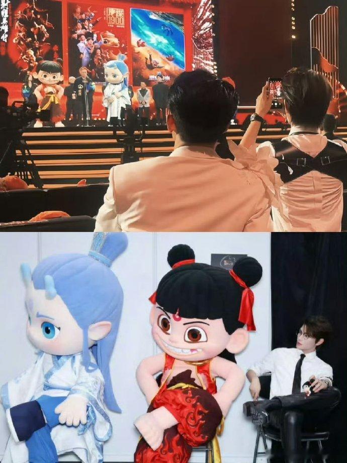 动画电影抢饭碗哪吒未播时丁禹兮是唯一站起来鼓掌的当动画电影逐步瓜分院线市场，不少
