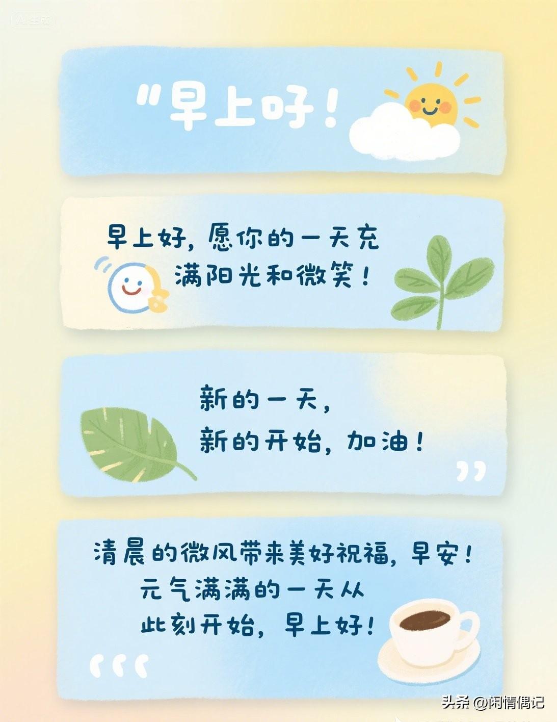 早上七点，闹钟响第二遍才爬起来。窗帘缝里漏进点光，照在床头那杯昨晚没喝完的水上，