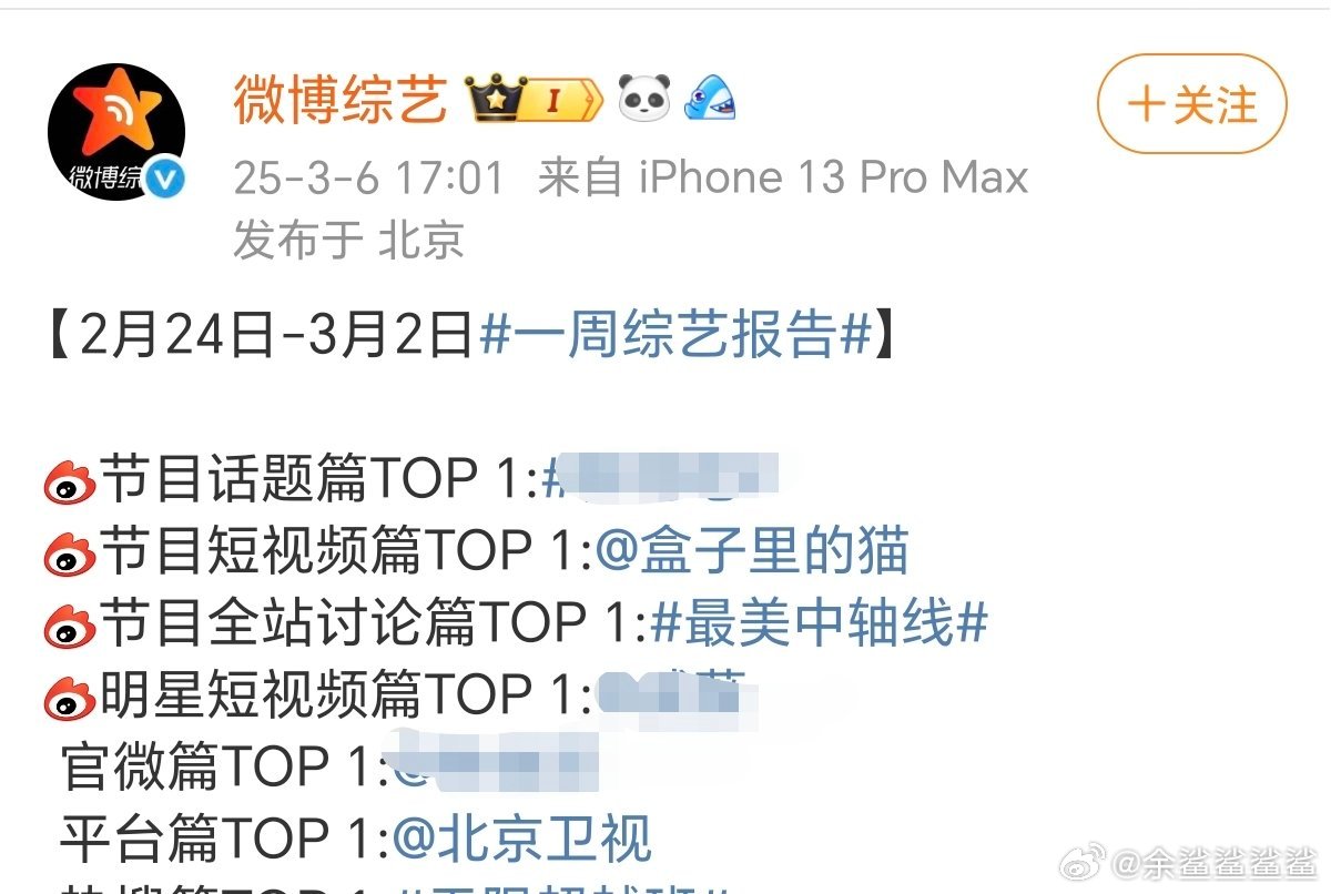 一周综艺报告这就是的实力《最美中轴线》和《盒子里的猫》双双上榜 ​​​