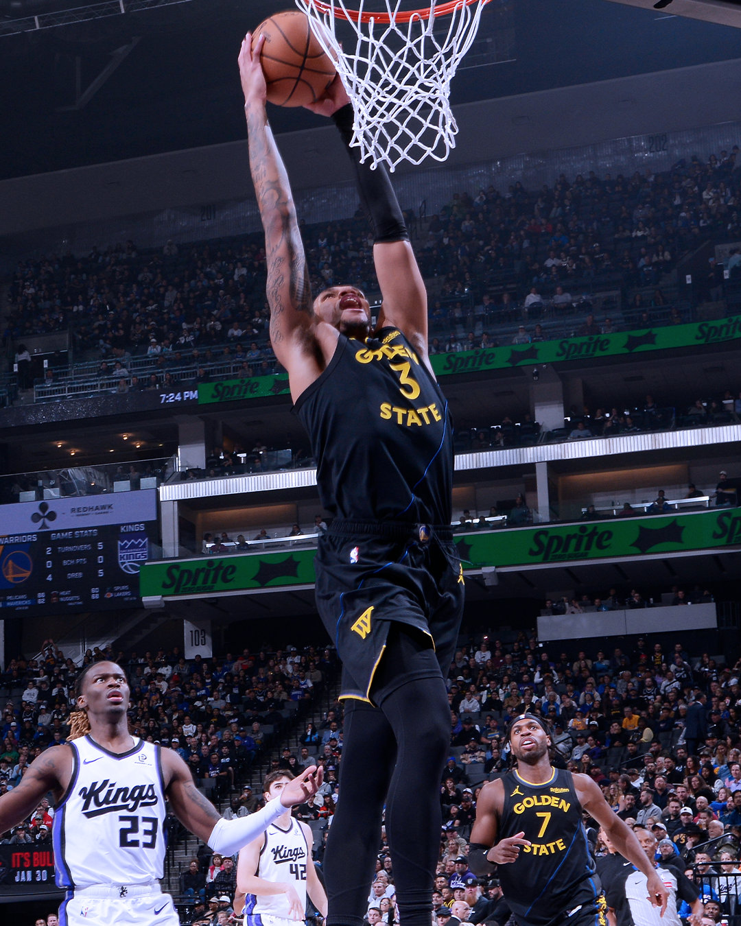 理查德30分，7篮板，3助攻，1抢断。勇士vs国王 ​​​