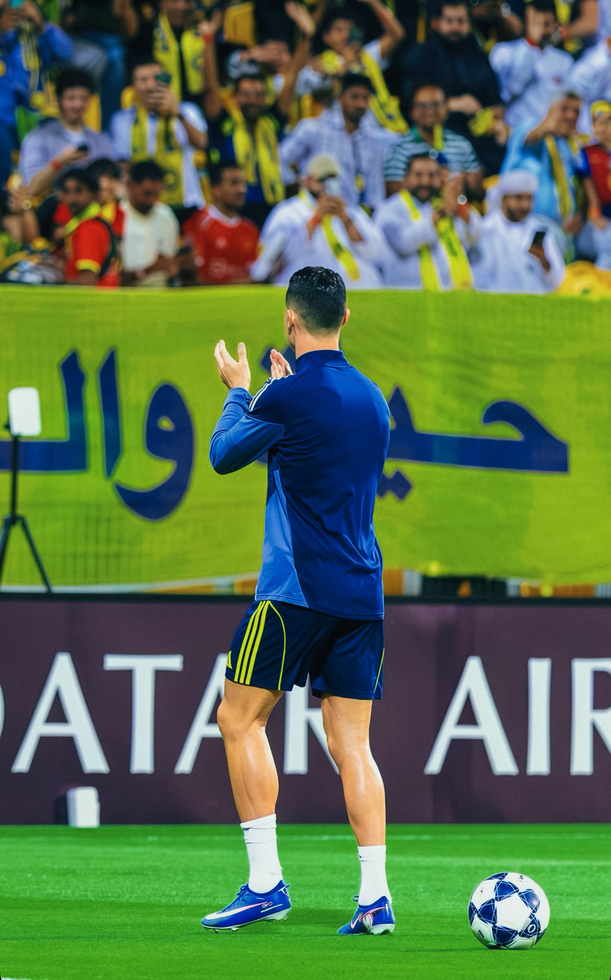 利雅得胜利vs多哈国民 🛑 C罗登场示意，比赛即将开始C罗日常C罗  专栏 ·