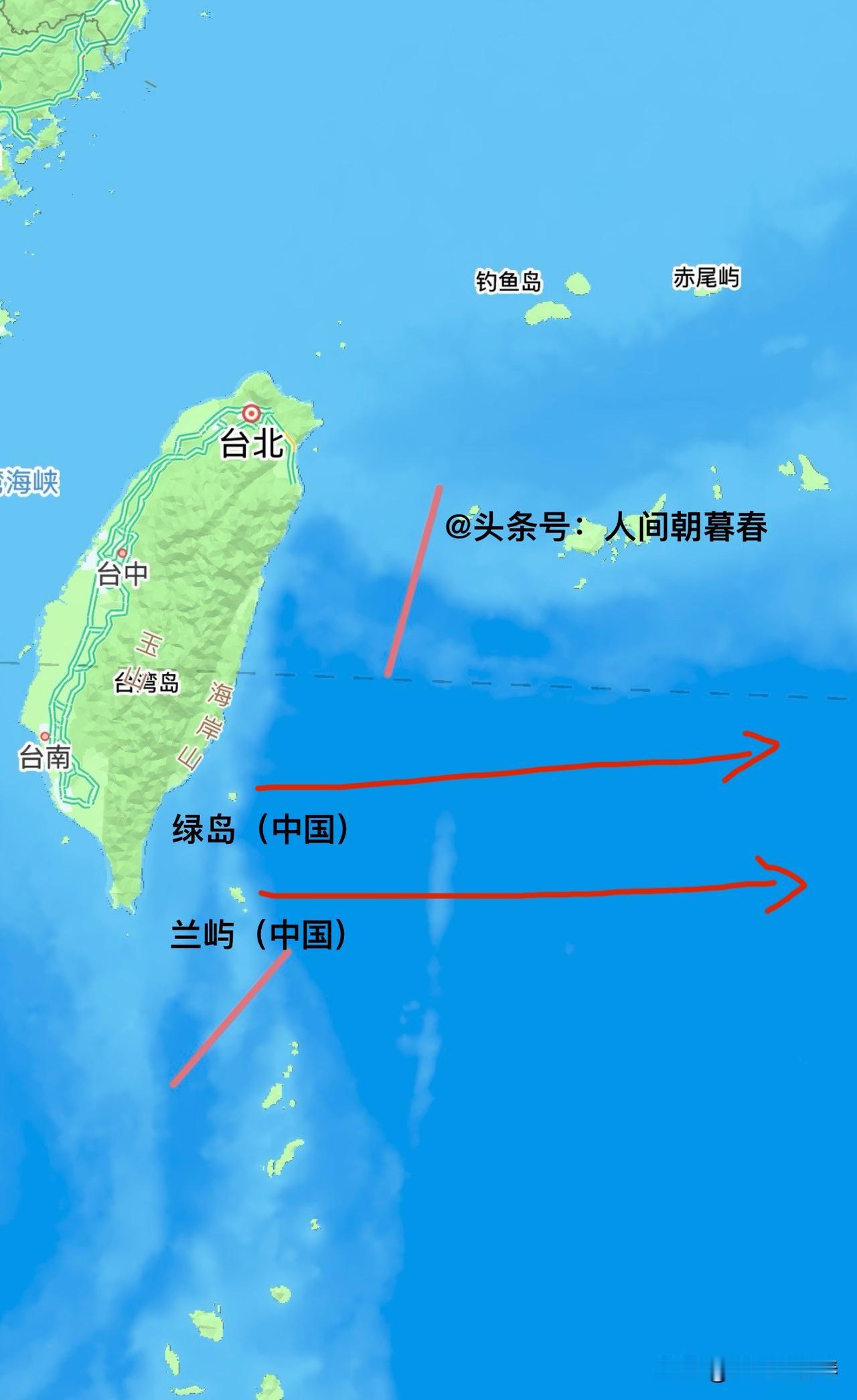 我国台湾岛东南部有两个地理位置极为重要的岛屿，分别是绿岛和兰屿。绿岛陆地面积约1