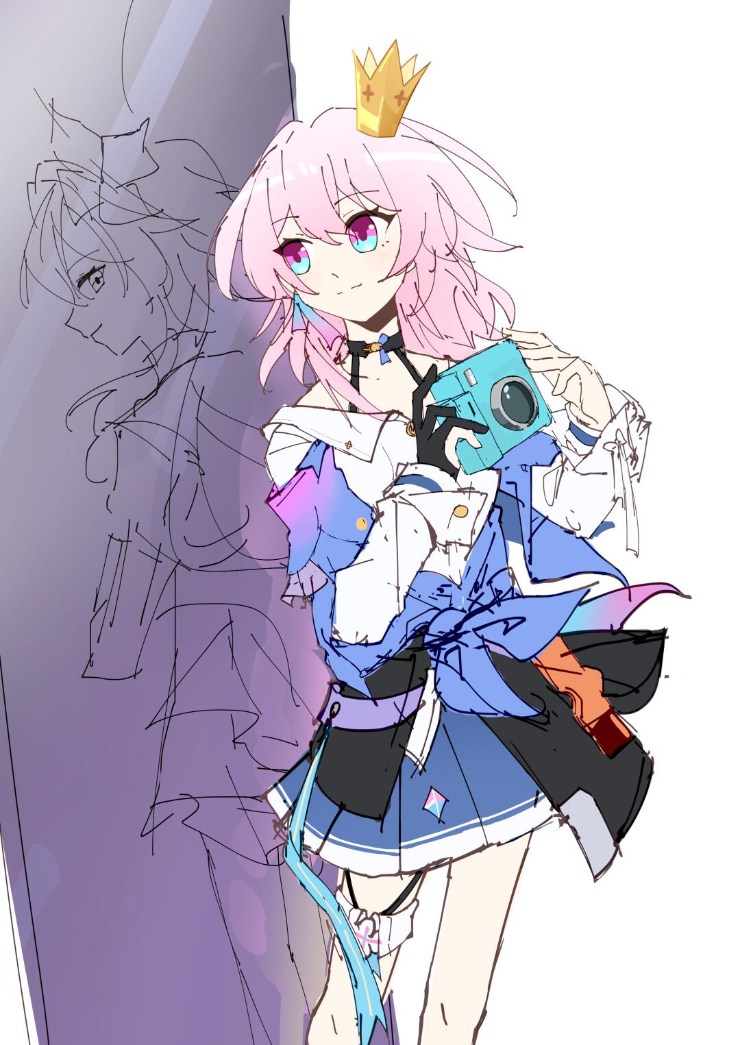 只想画草稿……