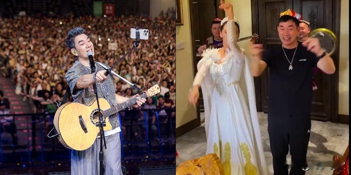 58岁任贤齐新疆开骚　偶遇绝世美女媲美迪丽热巴
58岁的任贤齐，近日在热爆电影《