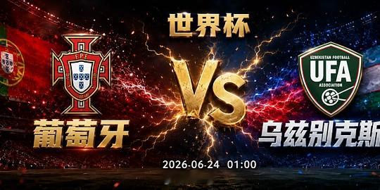 罗总压力来了！球队：葡萄牙vs乌兹别克开球：葡萄牙进球：破门至少3次比分：2-0