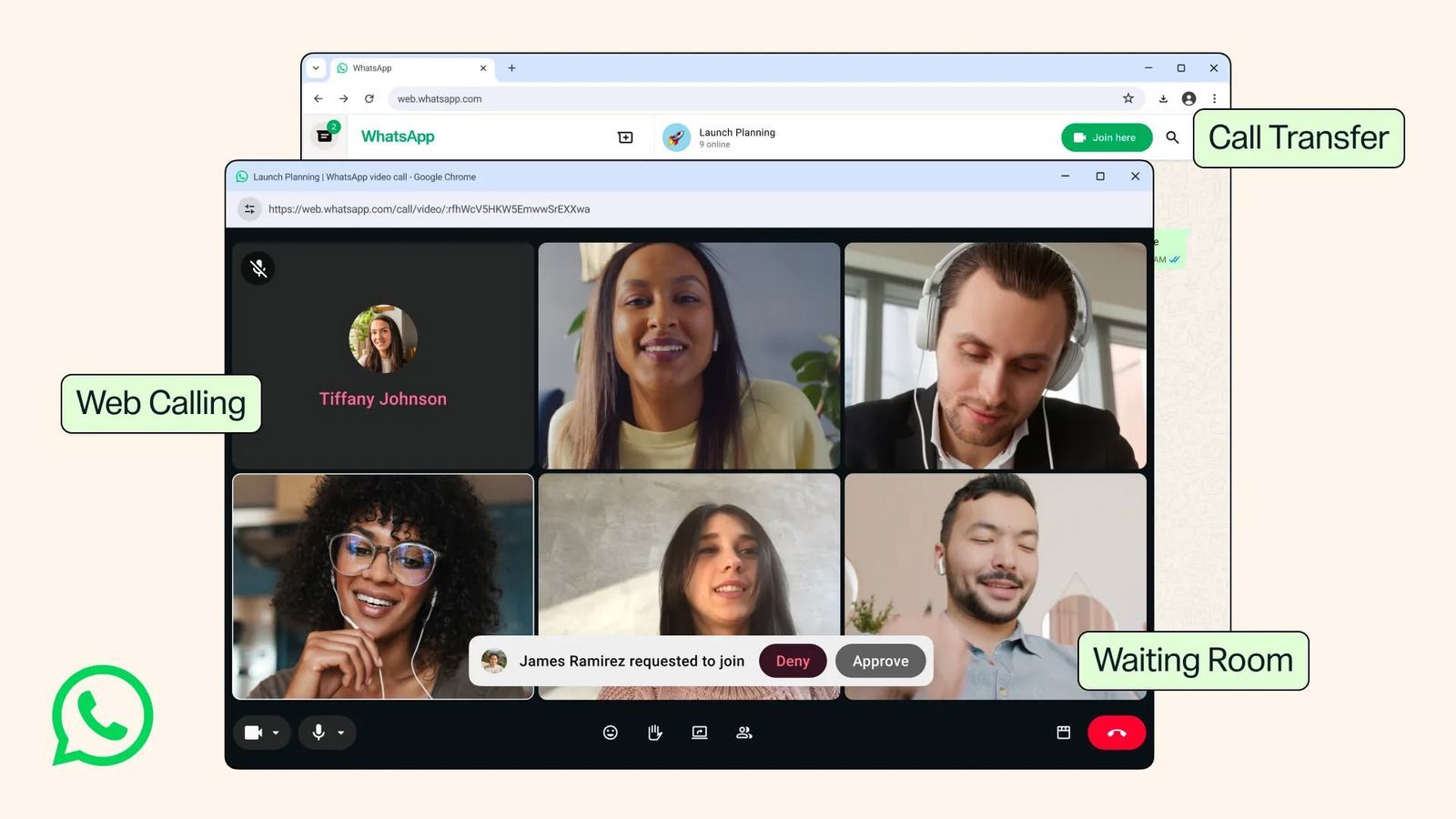 【WhatsApp 推出网页通话、跨设备通话转移等功能】WhatsApp 宣布对