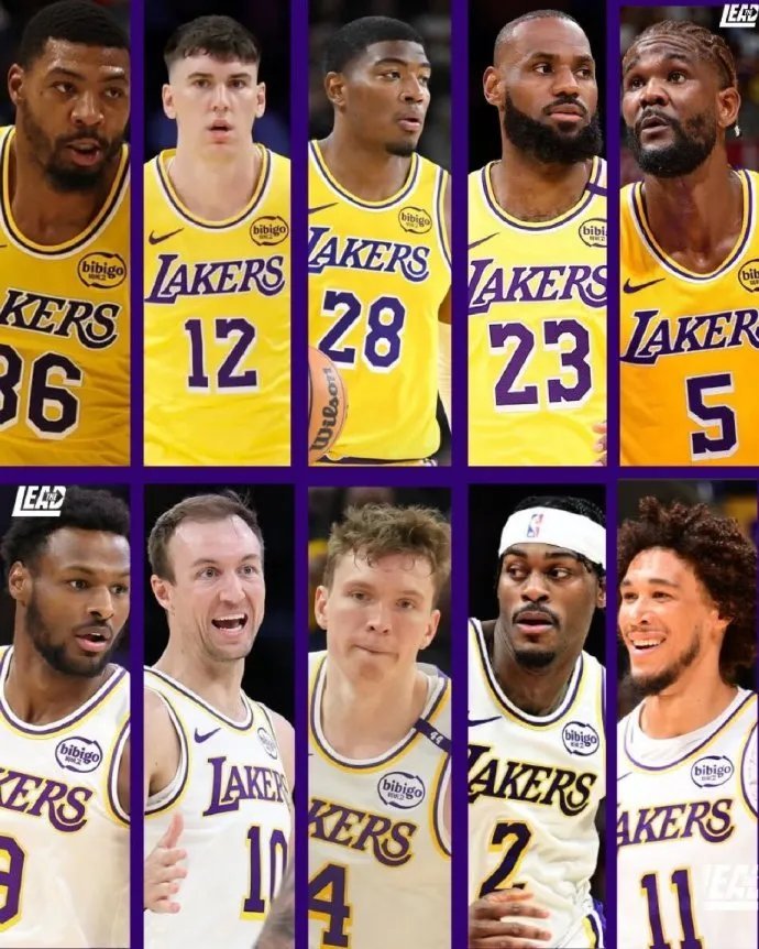 湖人目前可用阵容：首发：斯玛特、拉拉维亚、八村塁、詹姆斯、艾顿替补：布朗尼、肯纳