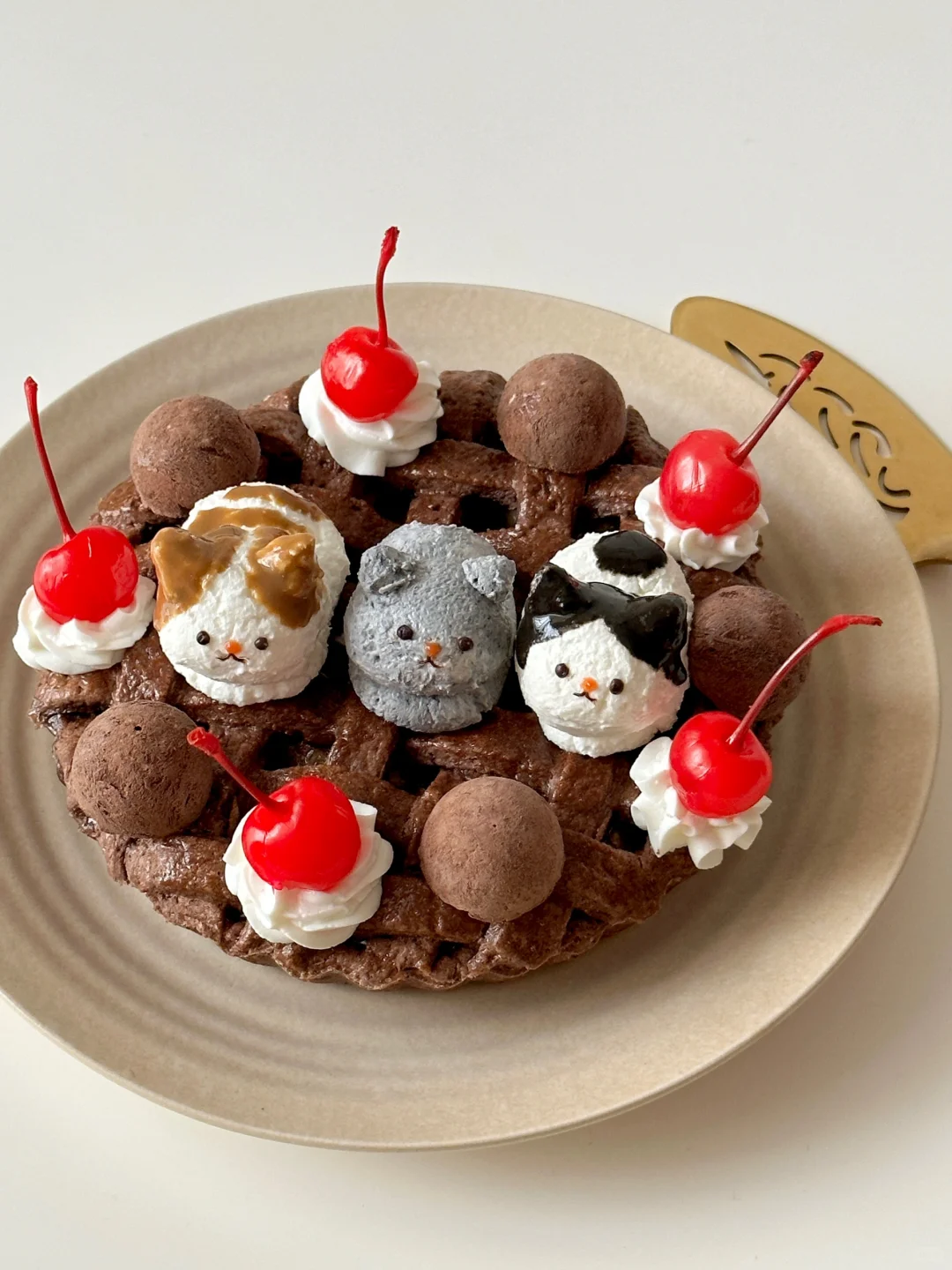 希腊酸奶猫咪可可香蕉派🥧