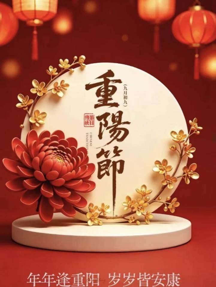 重阳重阳节 过得积极是为了生活过得糊涂是为了快乐敬生活里的暗淡也敬人间的灿烂愿如