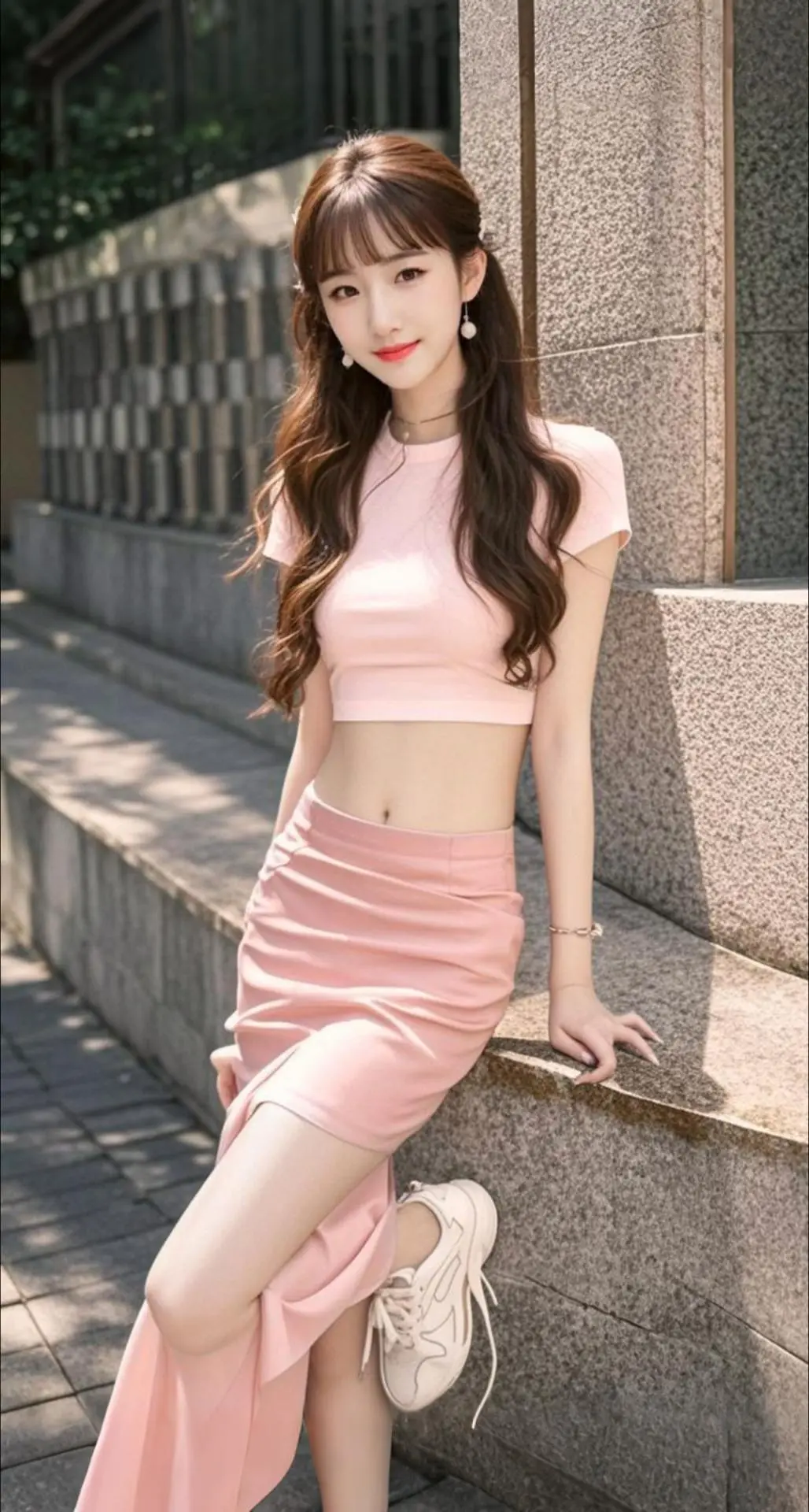 AI扩图 AI粉漾佳人