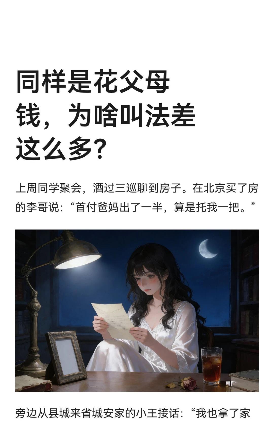 同样是花父母钱，为啥叫法差这么多？
从父母处拿钱买房，说法却能差出十万八千里。富