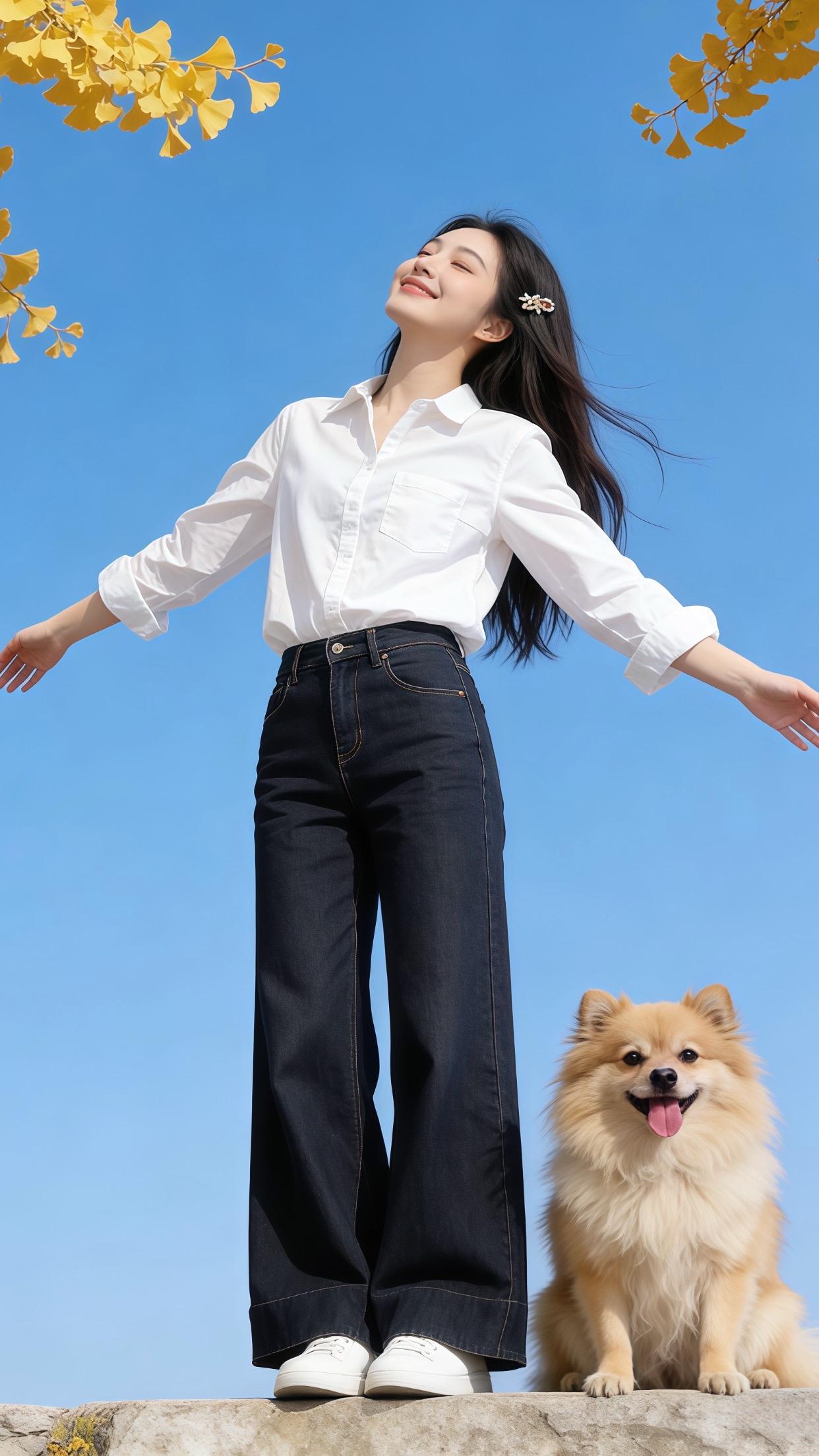 白衬衫简直就是基础百搭单品，与马甲叠穿的秋冬松弛感拉满啦～