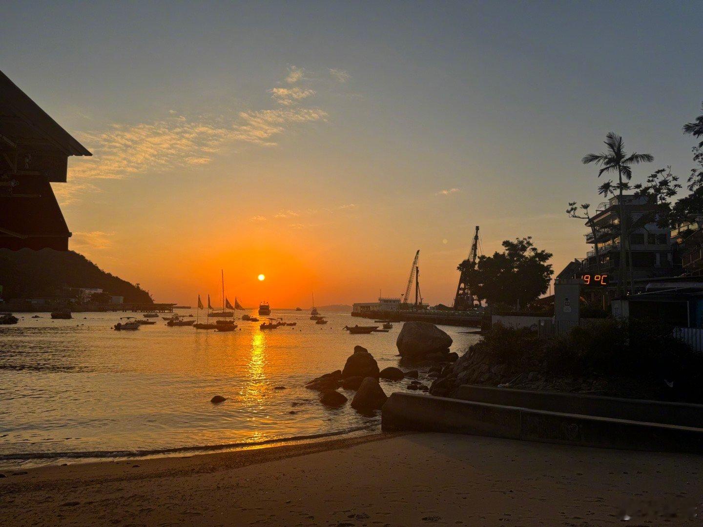 南丫岛洪圣爷湾的日落 