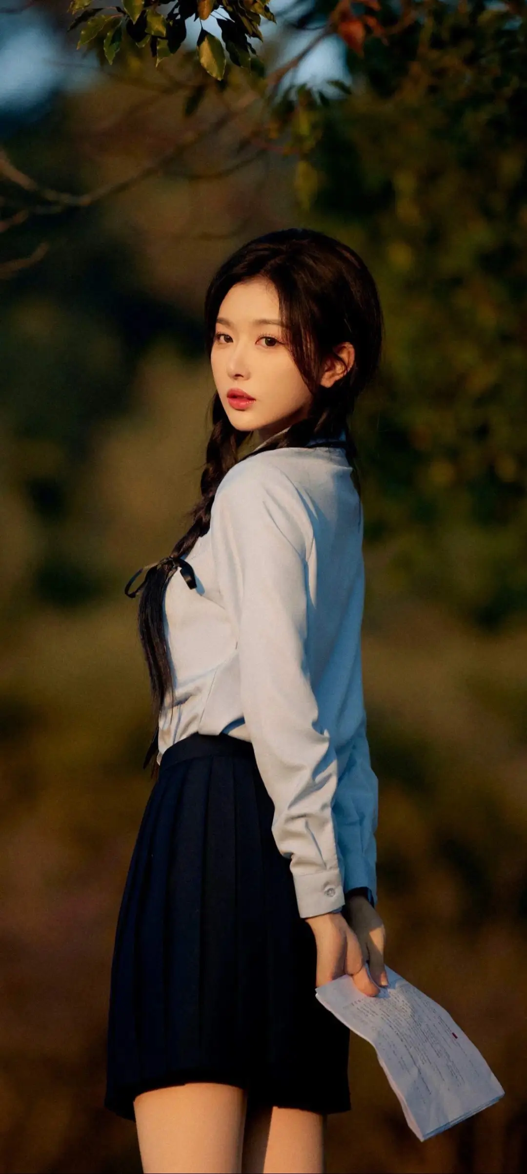 孔雪儿｜衬衣女大清纯校园风