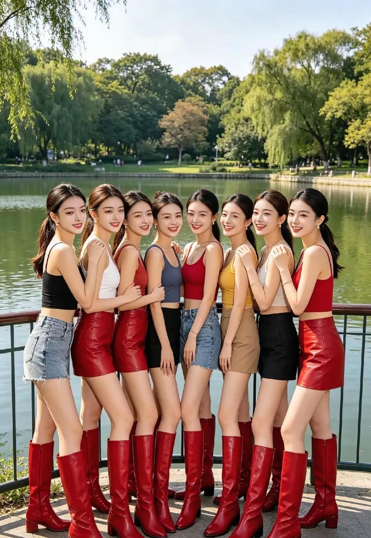 这几位美女和你相亲，你肯定看的眼花缭乱，不知道选哪一位，我选最末尾的一位美女，我