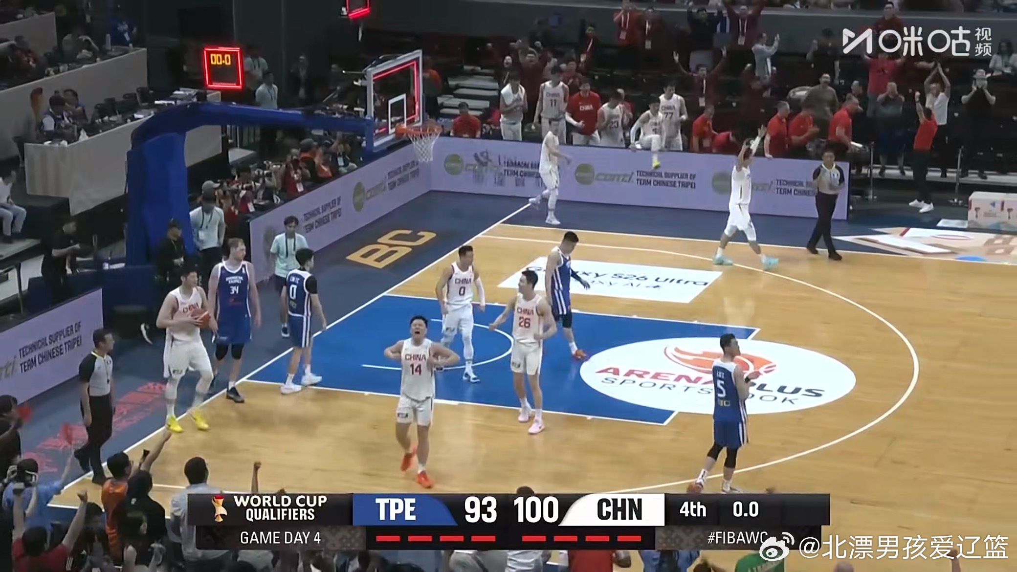 连续两场逆转！100分 十全十美的比赛结果！继伟再次充当关键先生中国男篮战胜中国