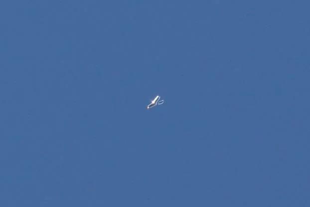 近期在美国德州被拍摄到的不明飞行物。