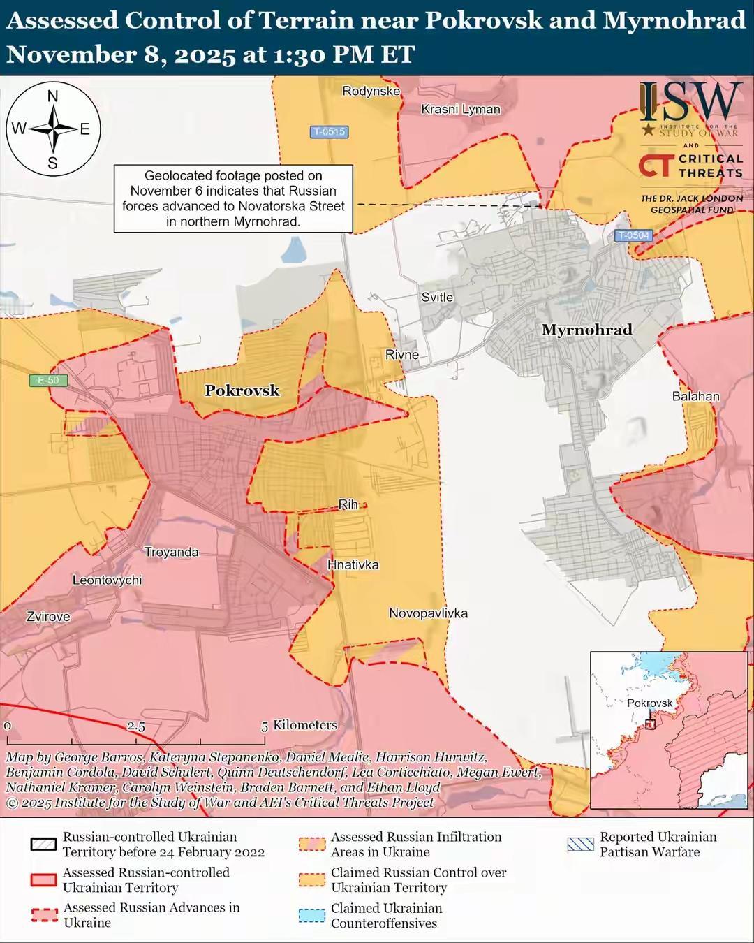 【热点评述】俄军攻陷红军城的宏观意义。
根据美国《华尔街日报》11月6日的报道，