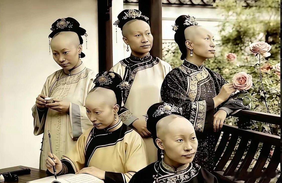 清朝女性剃半头是真的吗？原来这才是清朝格格们的发型 