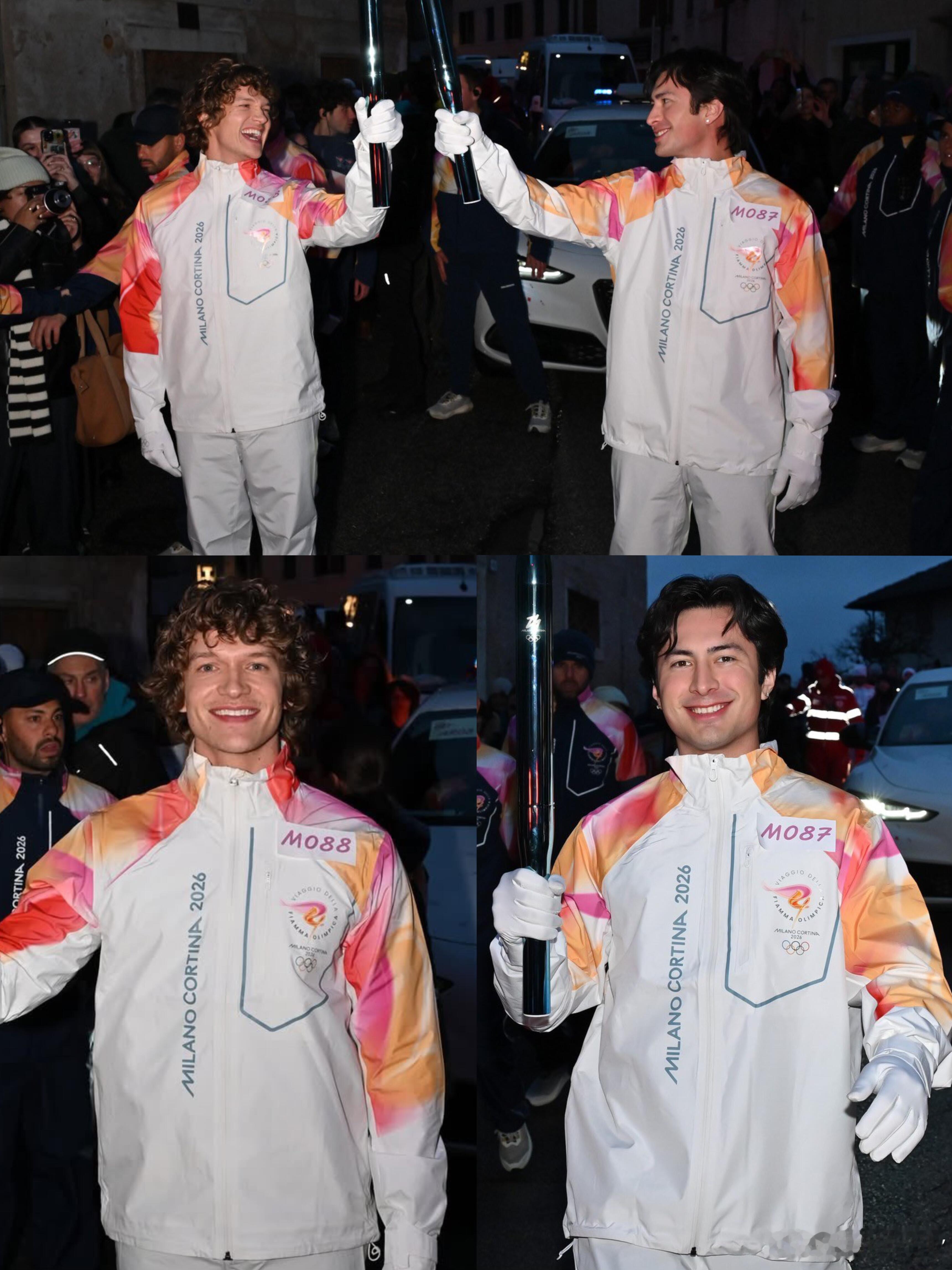 冬奥会时尚图鉴Hudson&Connor火炬手同框，荧幕冰球热血照进现实奥运赛场