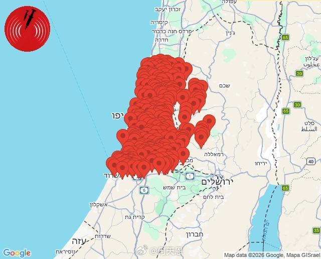 快讯：伊朗向以色列发射新一轮弹道导弹。以色列军方已禁止拍摄伊朗导弹的落点、爆炸冲