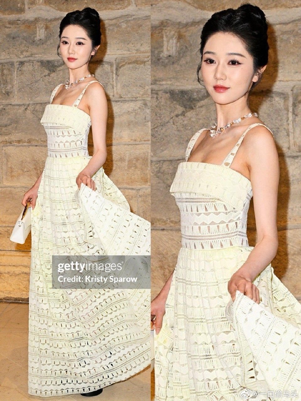 岳雨婷打败我的只能是我自己巴黎时装周风浪再大，她照样稳坐主场！Elie Saab