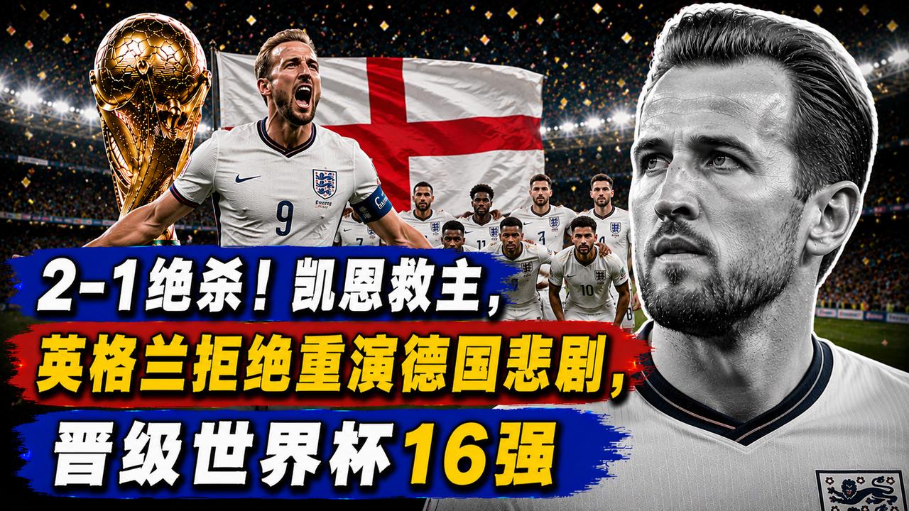 2-1绝杀！凯恩救主，英格兰拒绝重演德国悲剧，晋级世界杯16强
三狮军团这场惊心