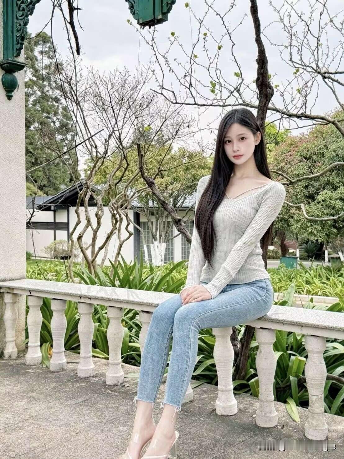 优雅气质，绿意盎然，清新自然，时尚穿搭