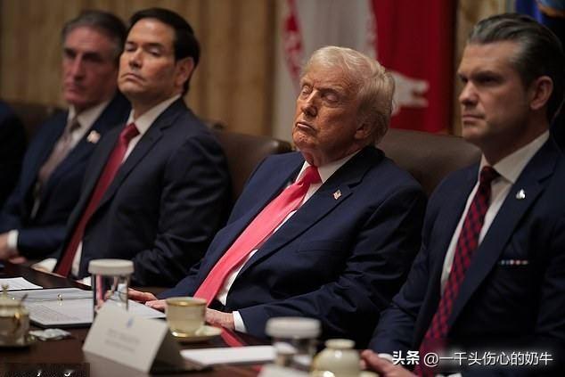 特朗普开会打盹，白宫硬说没睡，网友不买账

那天下午白宫开了两个多小时的内阁会议
