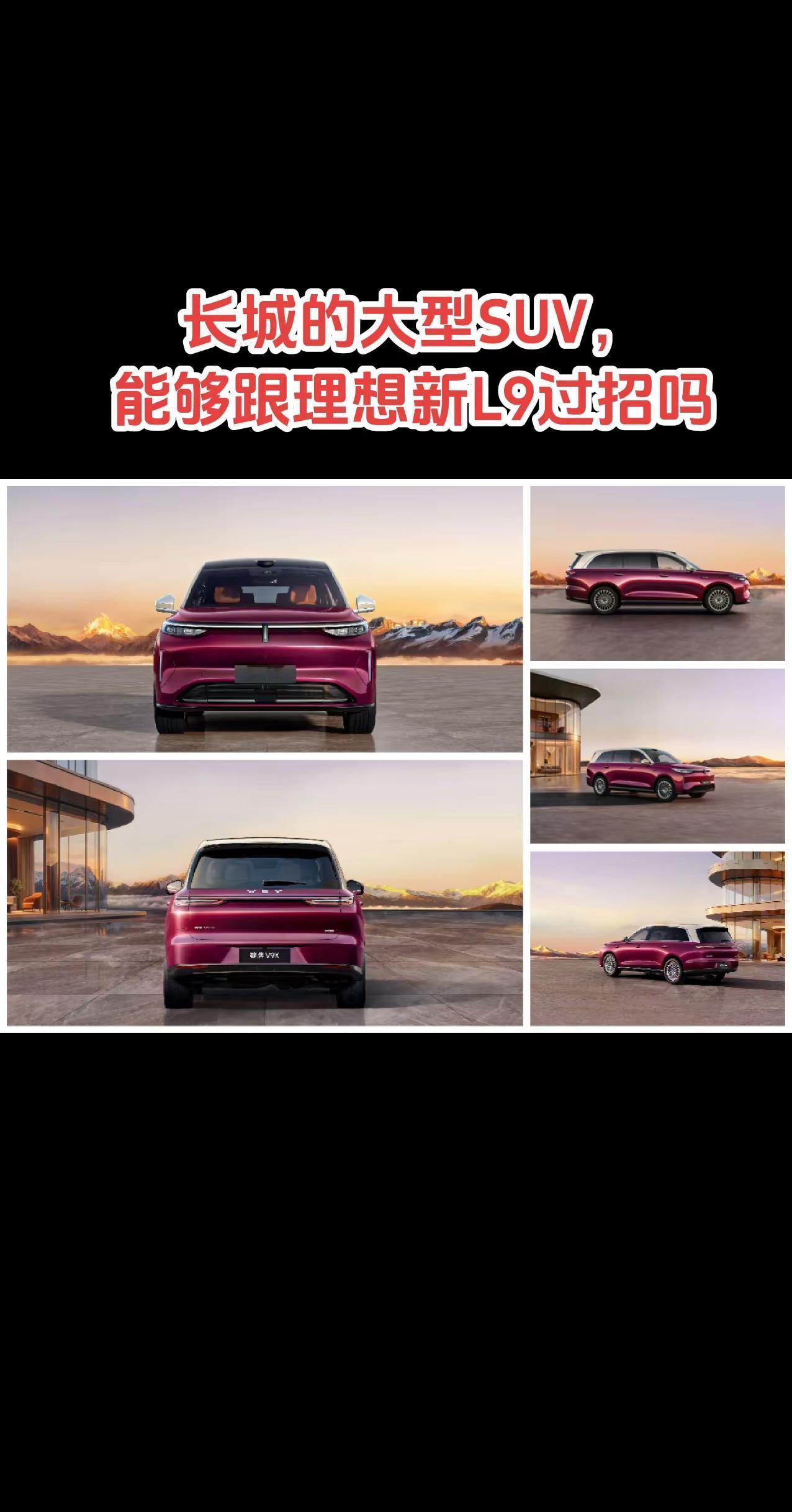 长城的大型SUV，也是背水一战了。理想L9