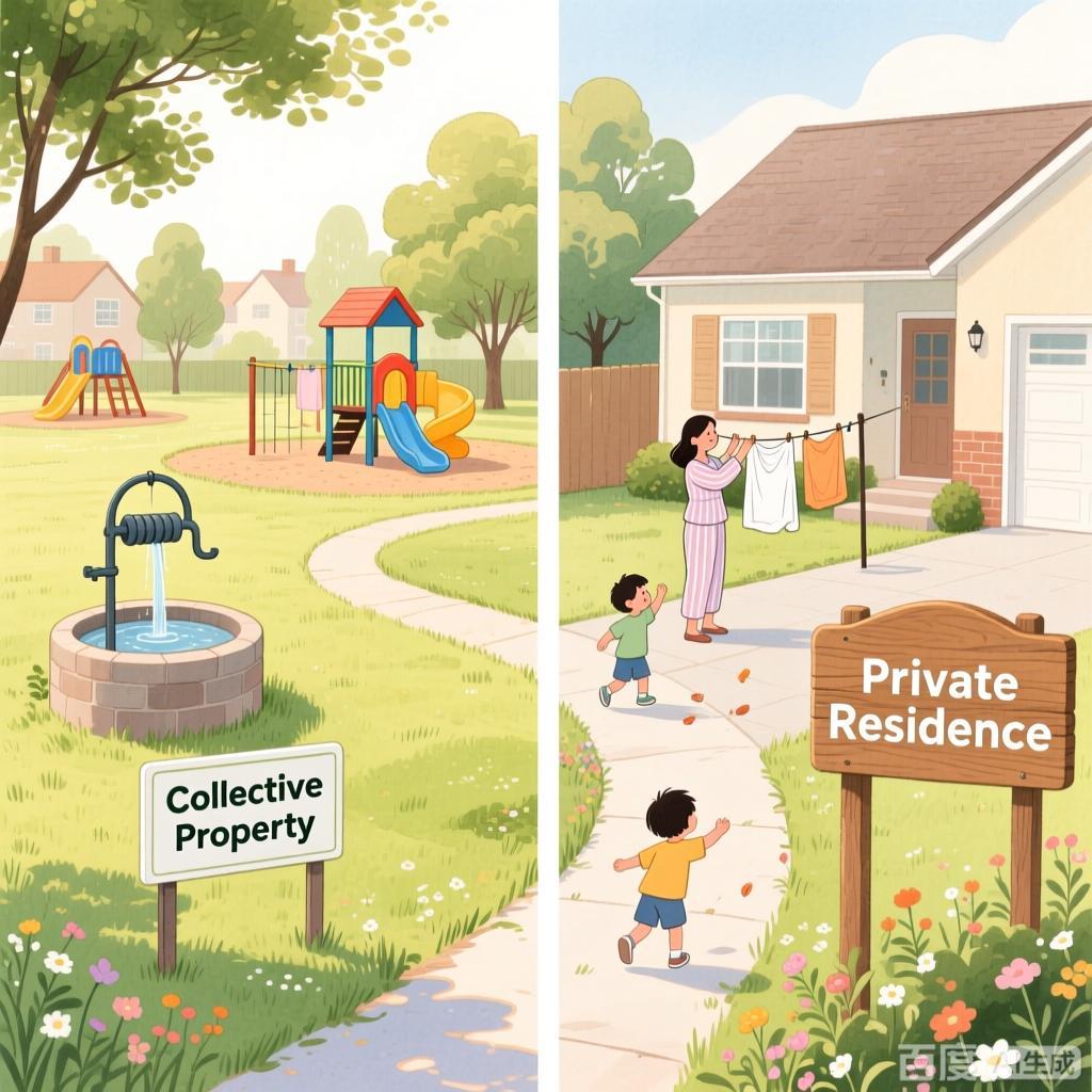 宅基地上的房子是私有财产，宅基地是集体资产很多人就像把双胞胎认错一样，容易把宅基