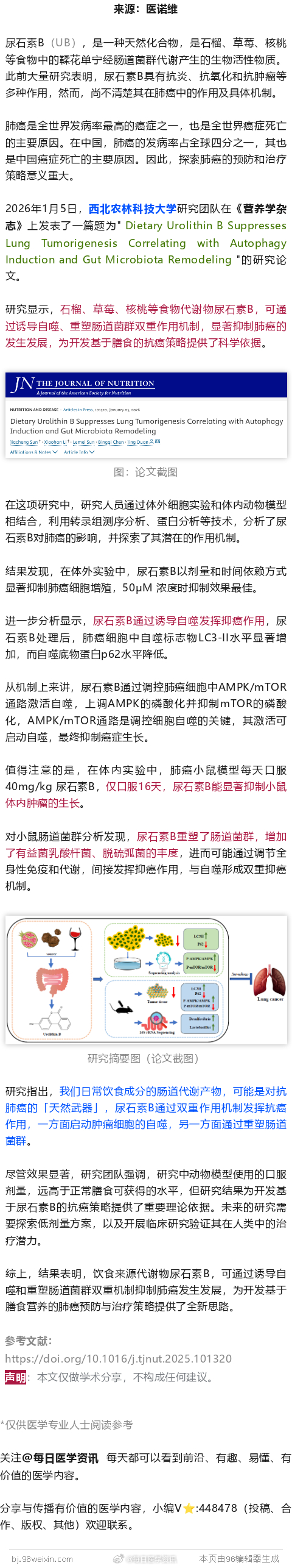 这种天然水果成分竟能抗癌！中国学者最新：其可诱导自噬和重塑肠菌，抑制癌症生长20