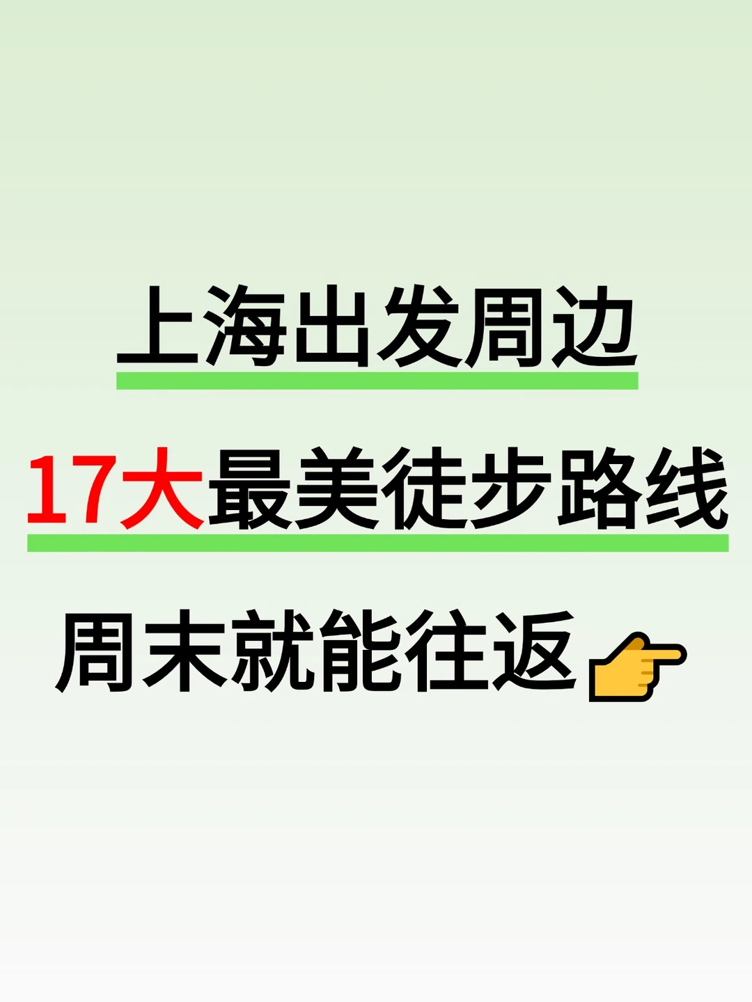 周末可往返！上海周边17大最美森林徒步路线