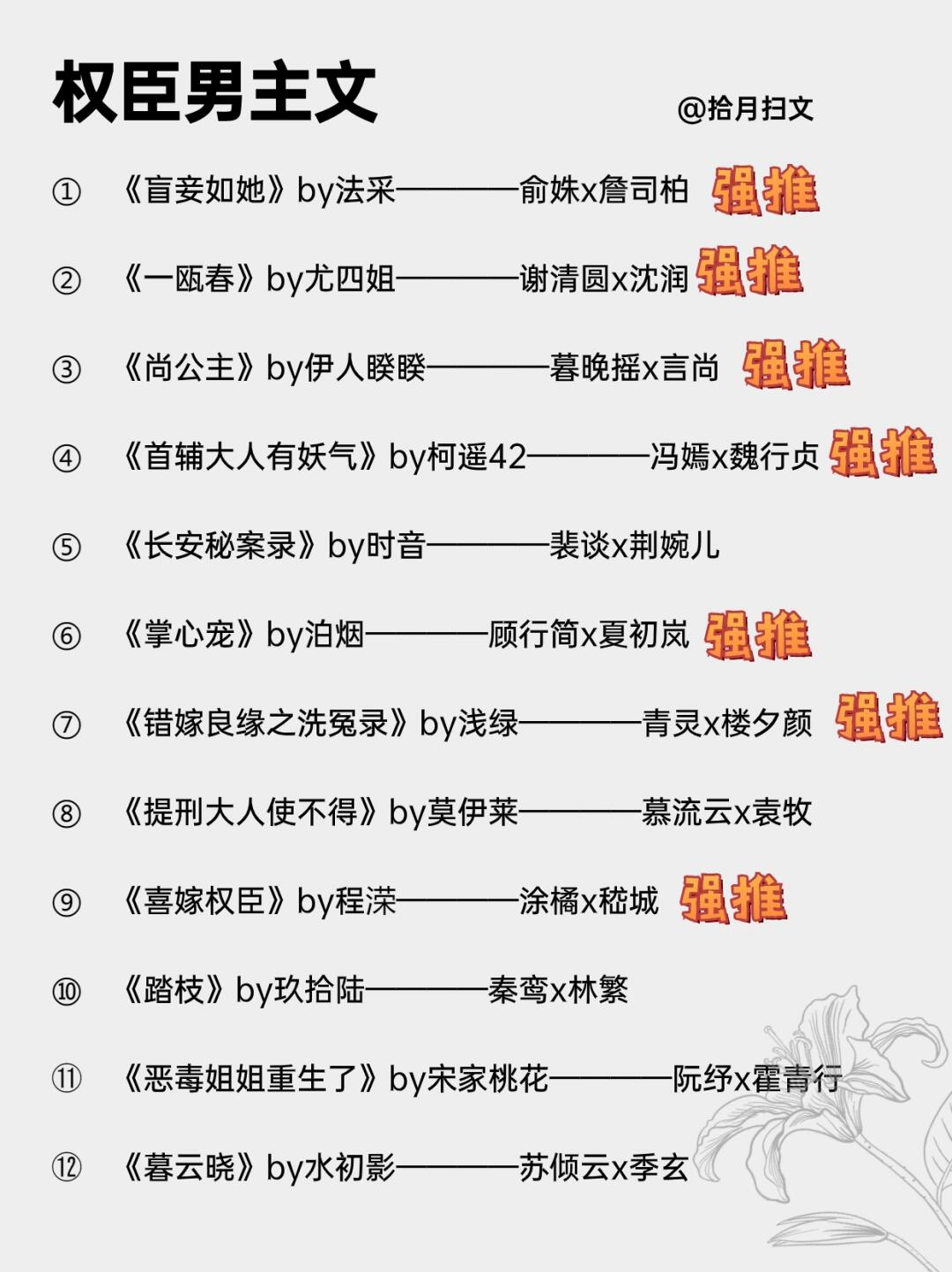经典古言权臣男主文🔥24本完结