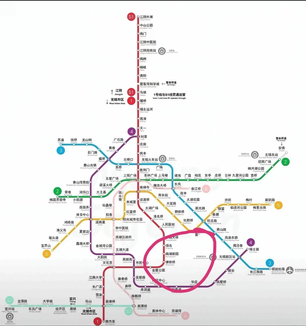 无锡地铁，中桥这一块地为啥没有规划呢？