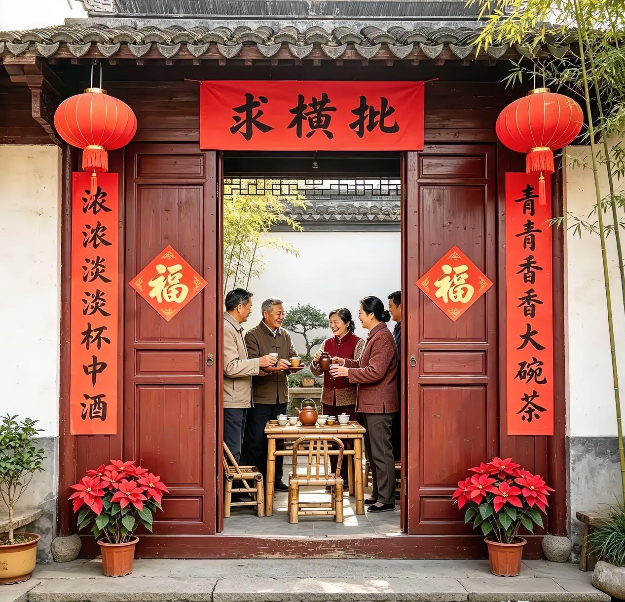 求最牛横批……
大妈随口说出的对联，至今无人能写出合适横批，现诚邀才华卓越的头友