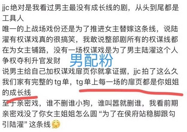 怎么看待嫁金钗男配对于嫁金钗剧本的解读？ 