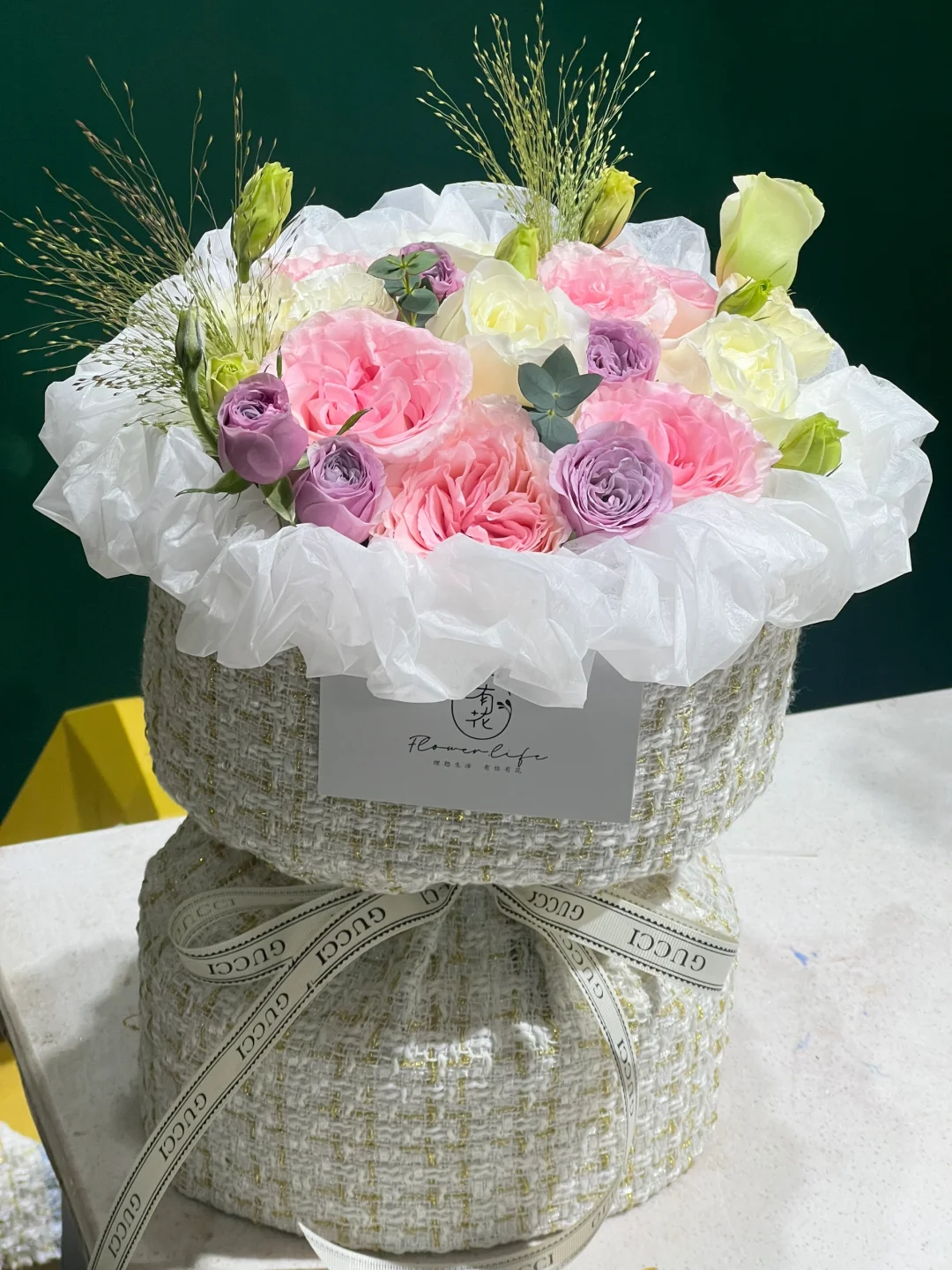 粉色系小香风花束