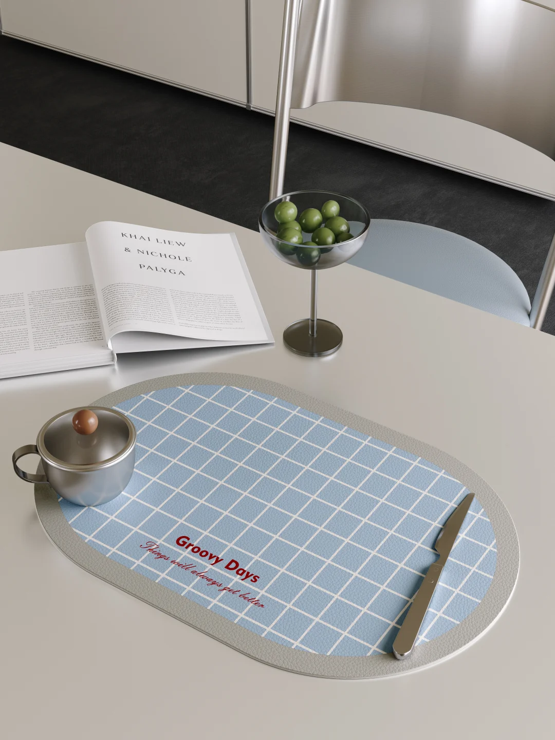 越用越喜欢的韩系餐垫🥣雾霾蓝冷调淡人私藏