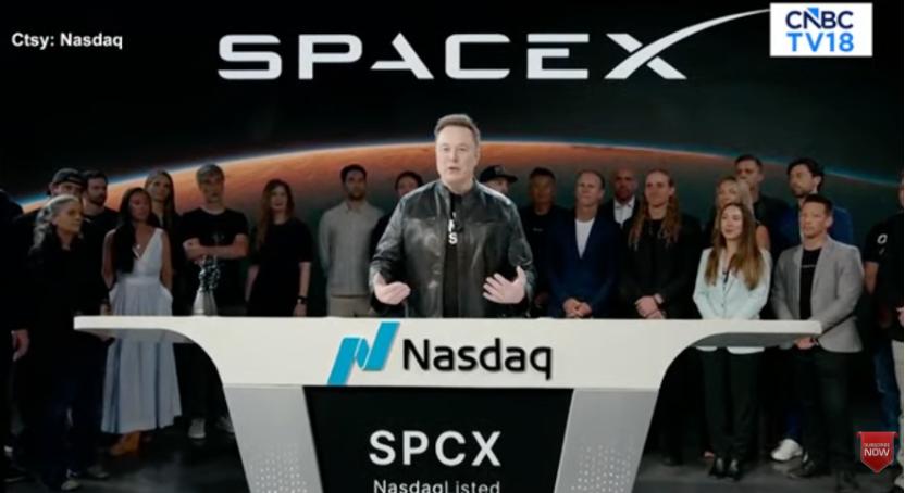 马斯克亲自敲钟，SpaceX图穷匕见，上市估值高达1.77万亿美元，这几乎等同于