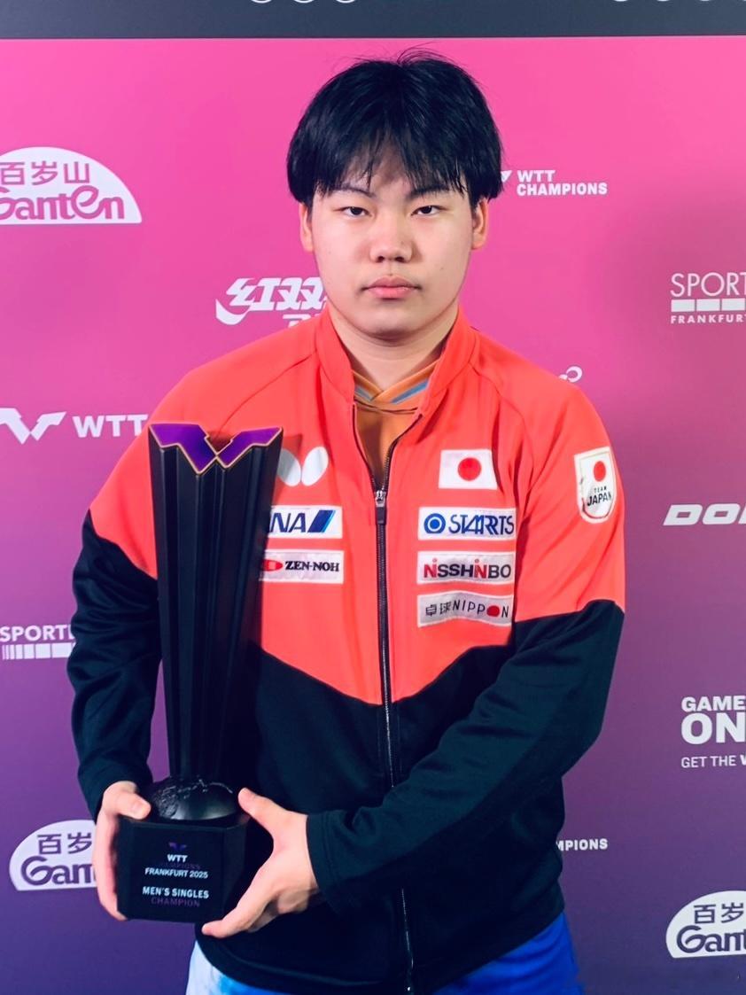 JTTA更新📷男单冠军：松岛辉空女单冠军：早田希娜 ​​​