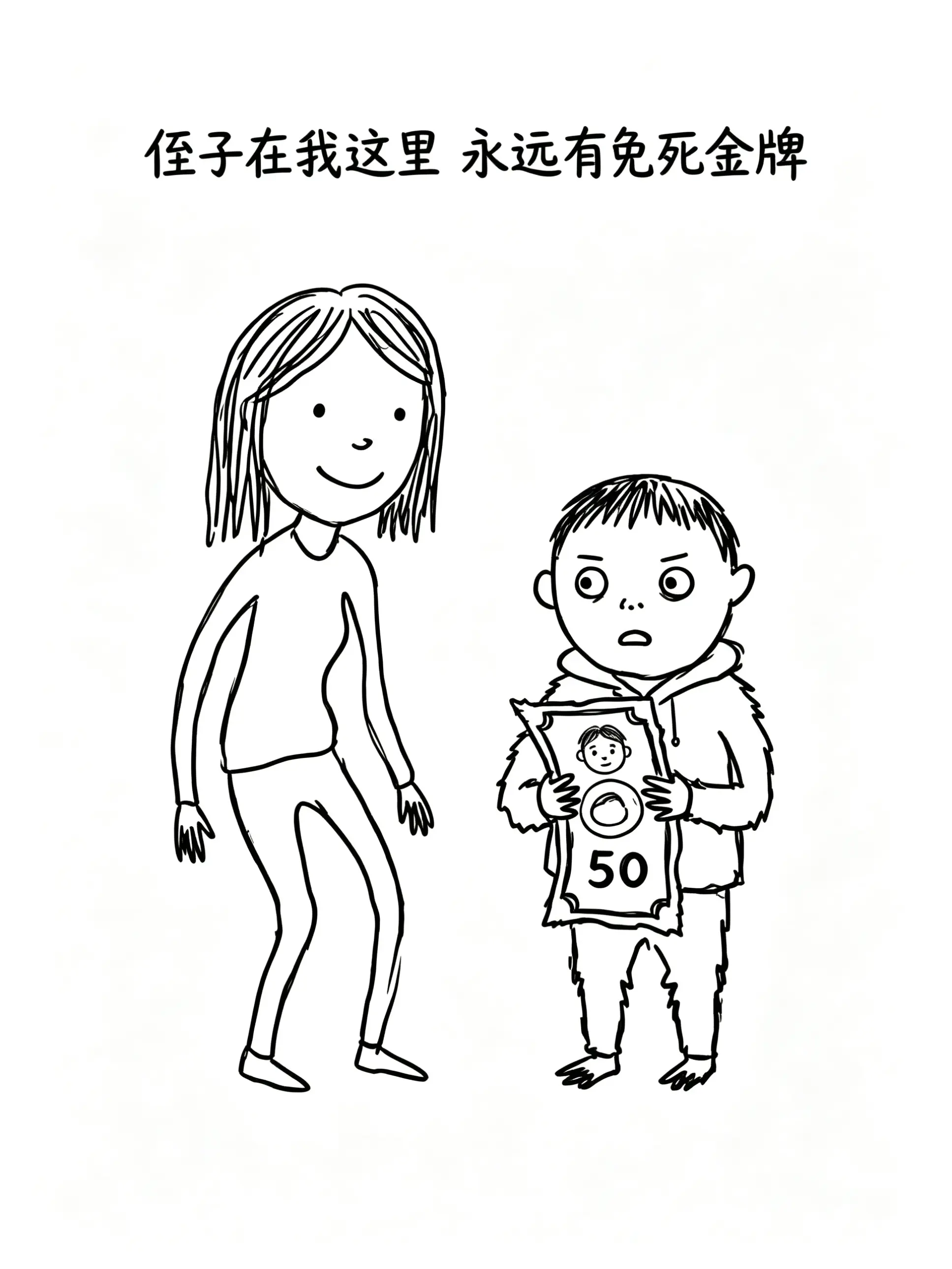 我的侄子在我这里永远有免死金牌。