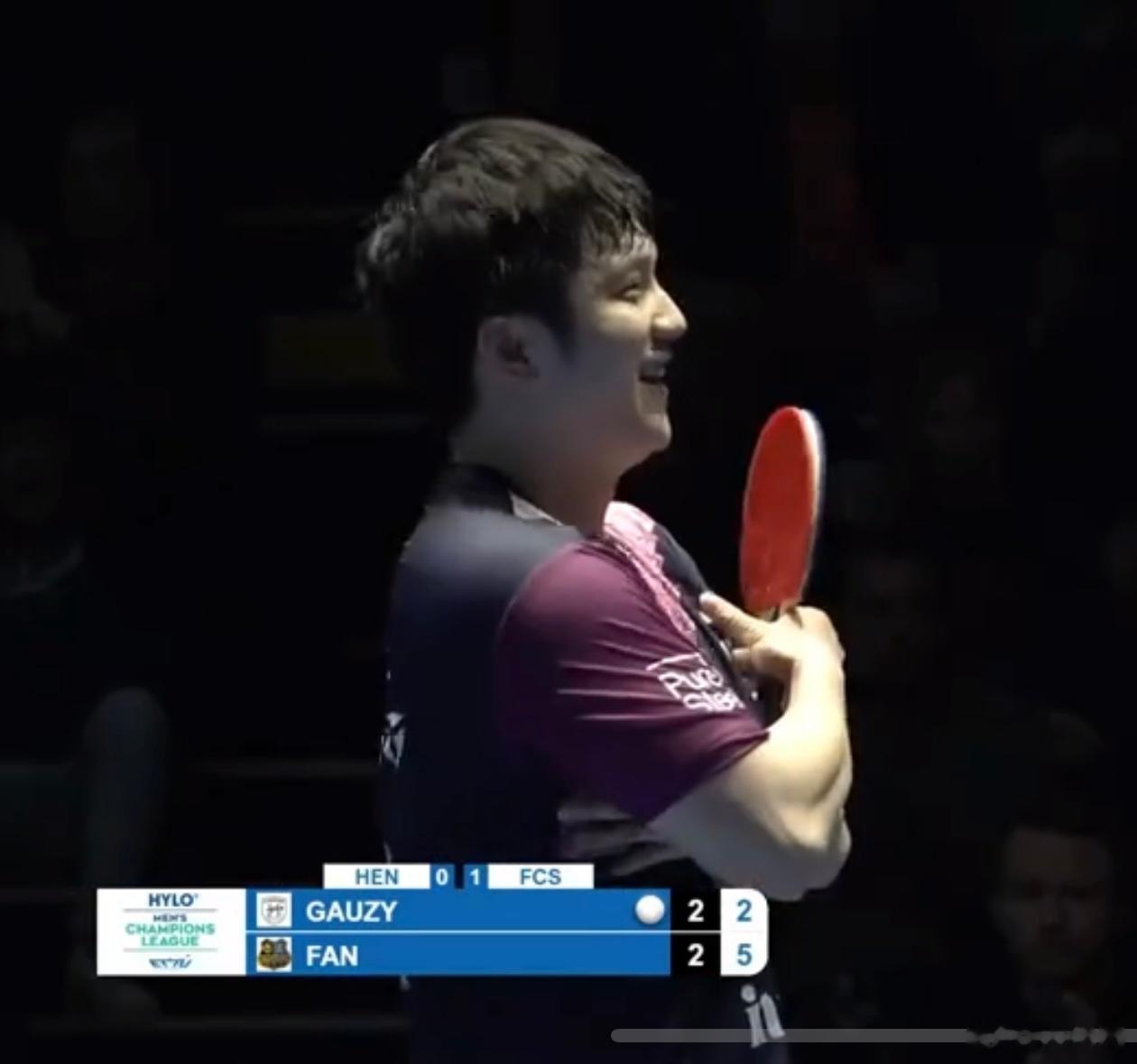 樊振东再现姆巴佩同款庆祝东东只要打高兴了，都会做这个动作致敬一下姆总哈哈，在国外