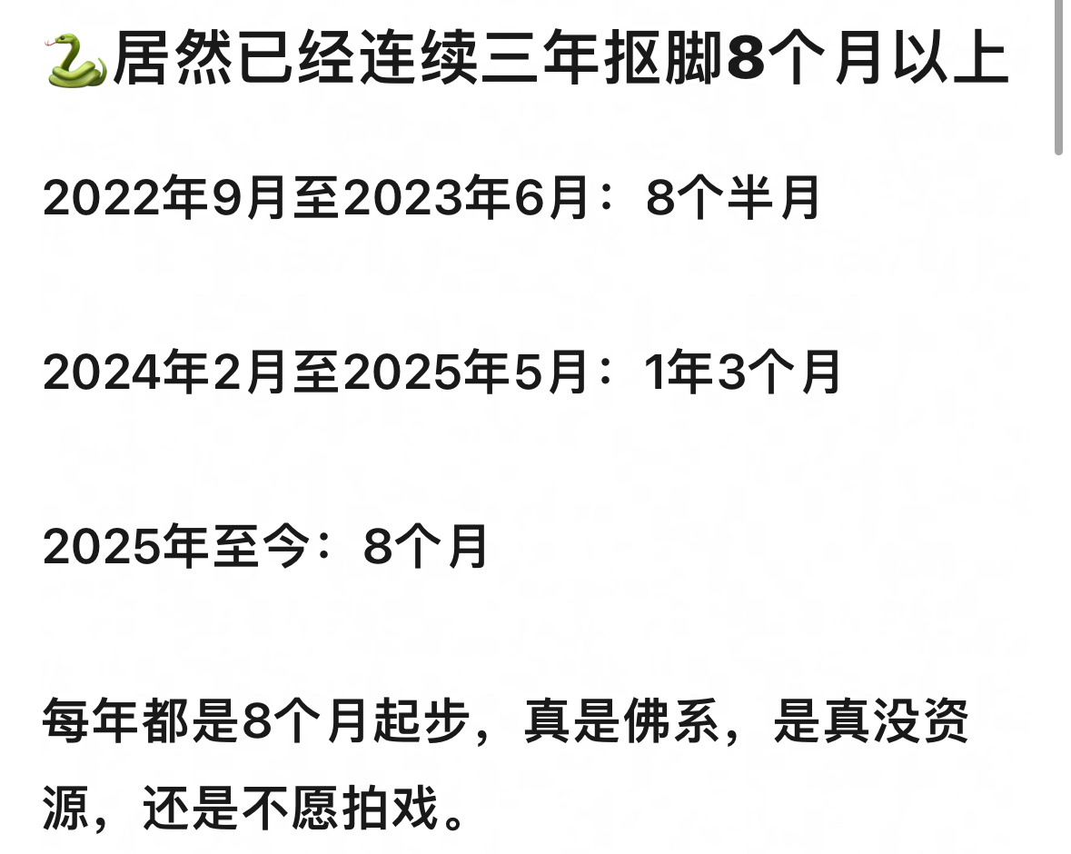 邓为居然已经连续三年抠脚8个月以上？ 