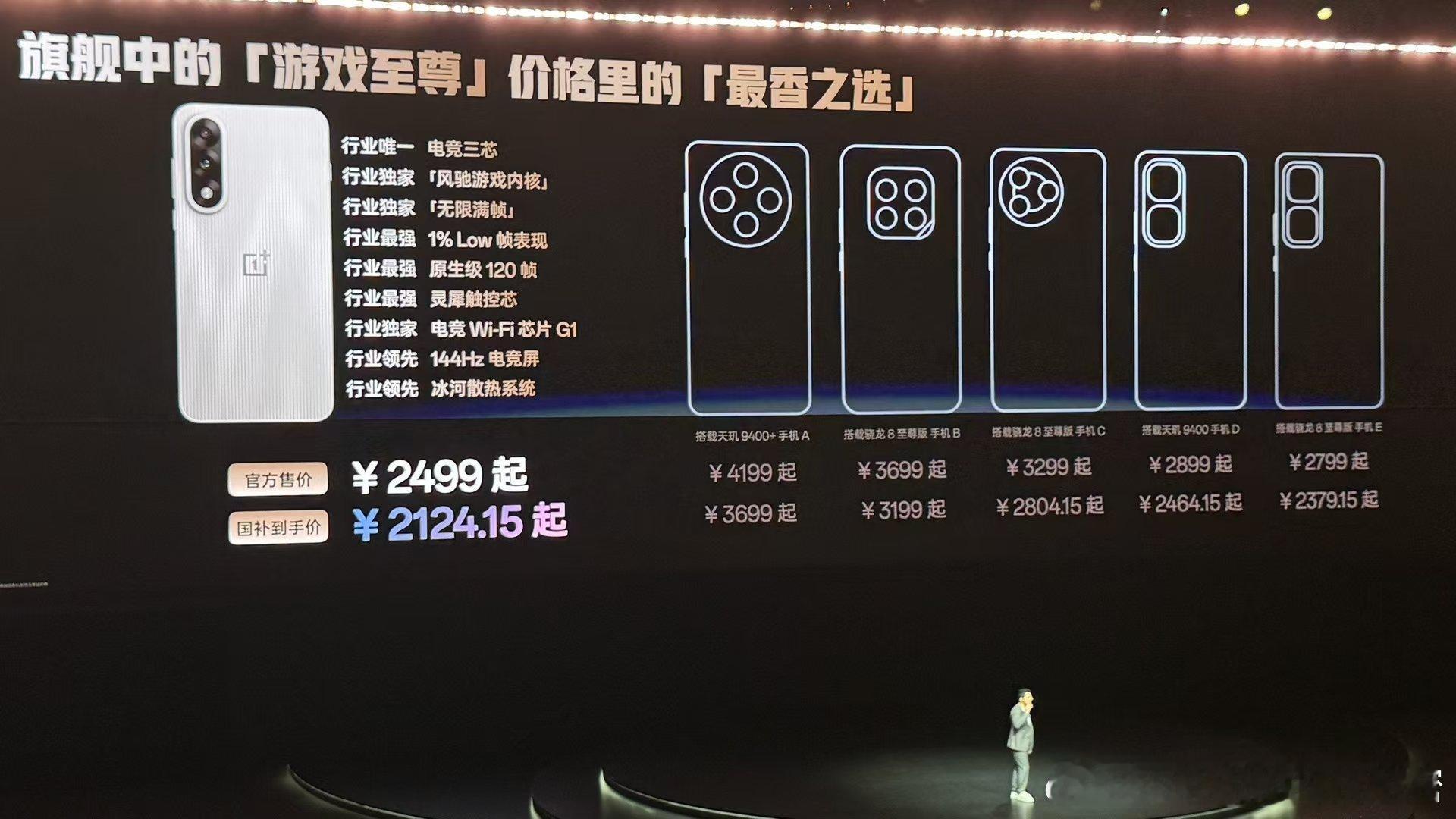 一加ace5至尊版一加Ace5至尊版价格来了！2499元起售，国补后2124.1